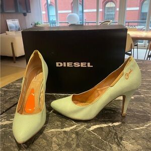 Diesel Women's Mint Green Heels